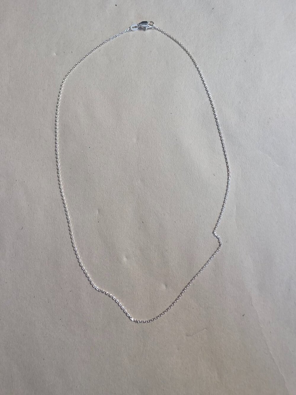 VerveMood 925 Sterling Silver 1.1mm Cable Chain Necklace